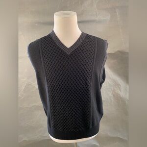 Men's Black Sweater Vest
